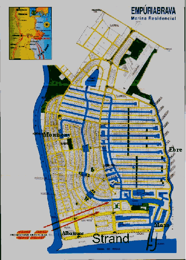 Stadtplan Ampuriabrava